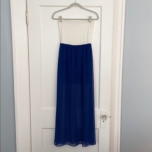Strapless long dress